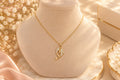 Collier Dauphin doré en acier inoxydable